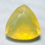 Echter Gelber Mexico Opal Trillant 9.6ct 16.5x16.5mm