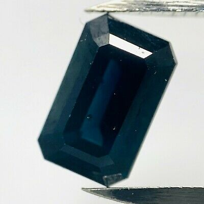 Echter Blauer Saphir Octagon 1.24ct 7.2x4.5mm