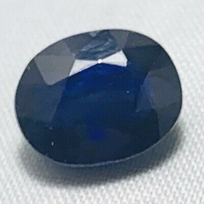Echter Grosser Blauer Ovaler Saphir 5.0ct 10.7x8.6mm
