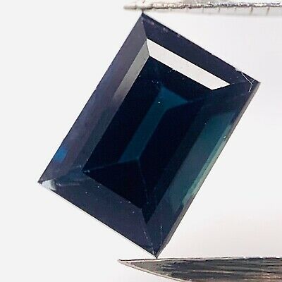Echter Blauer Saphir Octagon 0.96ct 6.3x4.4mm