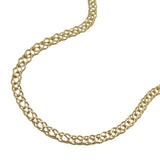 Kette Collier 22mm Doppelpanzer 14Kt GOLD