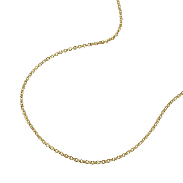 Kette 0,7mm dünne Ankerkette 9Kt GOLD