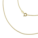 Kette 1,1mm Ankerkette rund 9Kt GOLD