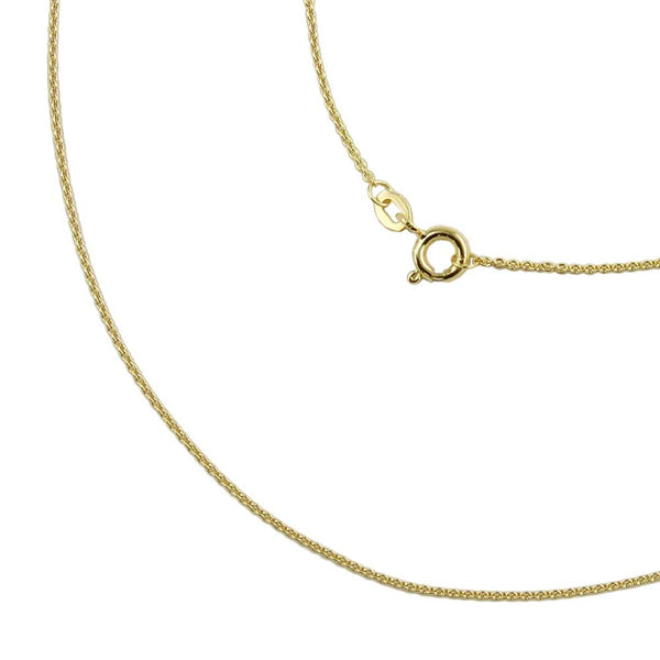 Kette 1,1mm Ankerkette rund 9Kt GOLD