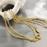 Kette 1,3mm Ankerkette 9Kt GOLD 45cm