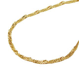 Kette 1,3mm Singapurkette 14Kt GOLD