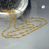 Kette 1,3mm Singapurkette 14Kt GOLD