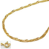 Kette 1,4mm Singapurkette 9Kt GOLD