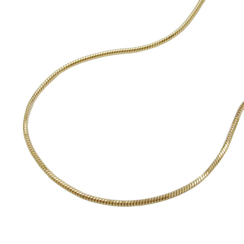 Kette 0,7mm Schlange 5-kant 14Kt GOLD