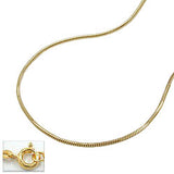 Kette 0,7mm Schlange 5-kant 14Kt GOLD