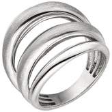 Damen Ring mehrreihig 925 Sterling Silber Silberring