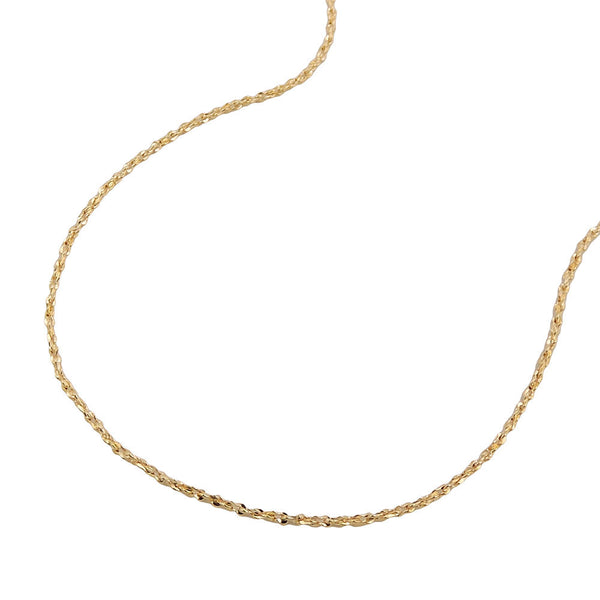 Kette 0,6mm Fantasie-Muster gedreht 14Kt GOLD