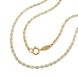 Kette 1,5mm Collier Fantasiekette 9Kt GOLD