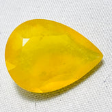 Echter Grosser Gelber Mexico Opal Tropfen 11.18ct 20x15mm