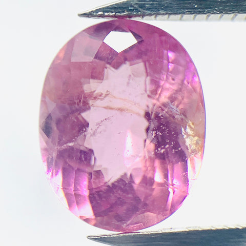 Echter Ovaler Pink Turmalin 1.67ct 8.4x6.8mm