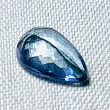 Echter Blauer Tansanit Tropfen 1.01ct 8.3x5.0mm