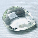 Echter Weisser Bergkristall Tropfen 9.97ct 17.2x12.6mm