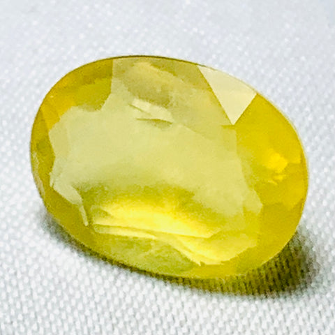Echter Gelber Ovaler Mexico Opal 4.78ct 14x10mm
