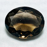 Echter Grosser Brauner Ovaler Rauchquarz 18.92ct 20x16mm