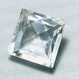 Echter Grosser Weisser Bergkristall Carree 14.69ct 14x14mm