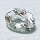 Echter Riesiger Ovaler Weisser Bergkristall 27.46ct 20x16mm
