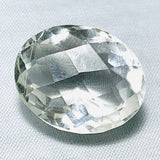 Echter Riesiger Ovaler Weisser Bergkristall 24.52ct 21x16mm