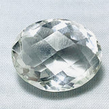 Echter Riesiger Ovaler Weisser Bergkristall 24.52ct 21x16mm
