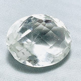 Echter Riesiger Weisser Ovaler Bergkristall 25.29ct 22x17mm