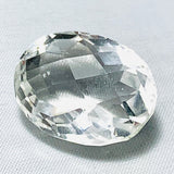 Echter Riesiger Ovaler Weisser Bergkristall 31.14ct 23x17.5mm