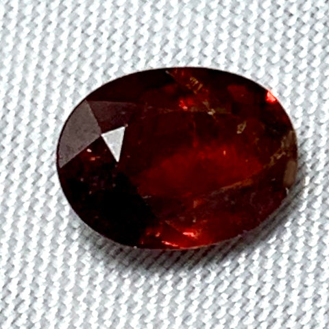 Echter Spessartin Oval Rot Orange 1.51ct 8x6mm