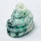 Echter Jade Ganesh Carving Grün 14.57ct 17.5x13mm