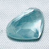 Echter Beryll Herz Blau Grün 3.63ct 11.8x8.7mm