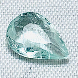 Echter Beryll Tropfen Blau Grün 1.05ct 9x6.2mm