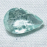 Echter Beryll Tropfen Blau Grün 1.05ct 9x6.2mm