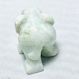 Echter Hellgrüner Jade Elefant Carving 50.03ct 23x15mm