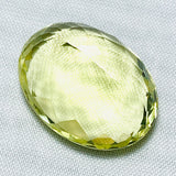 Echter Grosser Lemon Citrin Oval Gelb 24.25ct 22x17mm