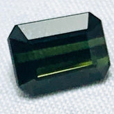 Echter Turmalin Octagon Grün 2.86ct 9.0x6.7mm