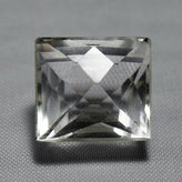 Echter Weisser Bergkristall Baguette 16.05ct 13.9x13.2mm
