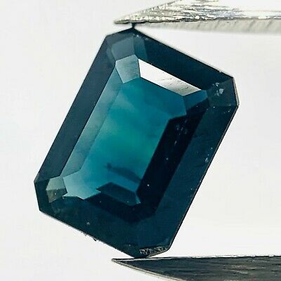 Echter Blauer Saphir Octagon 0.71ct 6.0x4.4mm