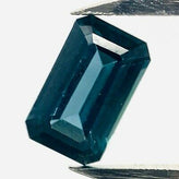 Echter Blauer Saphir Octagon 0.66ct 6.4x3.9mm