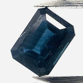 Echter Blauer Saphir Octagon 0.66ct 5.7x4.3mm
