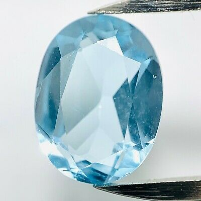 Echter Topas Oval Swiss Blue 2.25ct 9x7mm