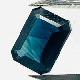 Echter Blauer Saphir Octagon 0.67ct 5.9x4.4mm