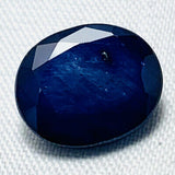 Echter Grosser Blauer Ovaler Saphir 4.57ct 10.9x8.9mm