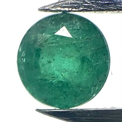 Echter Runder Grüner Smaragd 0.34ct 4.0mm