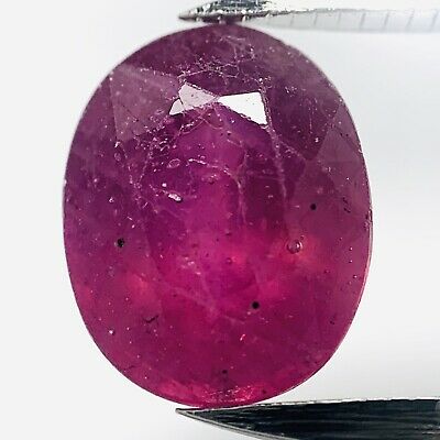 Echter Klarer Roter Ovaler Rubin 2.39ct 8.5x7mm