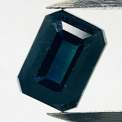 Echter Blauer Saphir Octagon 1.13ct 6.4x4.7mm