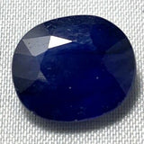 Echter Grosser Blauer Ovaler Saphir 6.64ct 12.1x10.7mm