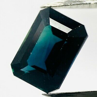 Echter Blauer Saphir Octagon 0.98ct 6.4x4.5mm