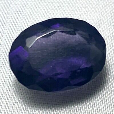 Echter Grosser Ovaler Dunkel Purpur Amethyst 8.59ct 14.3x10.6mm